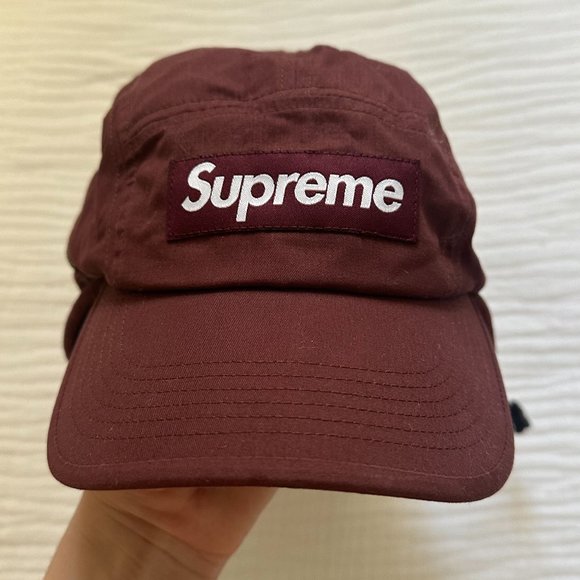 Supreme Packable Earflap Camp Cap - Burgundy - Picture 3 of 7